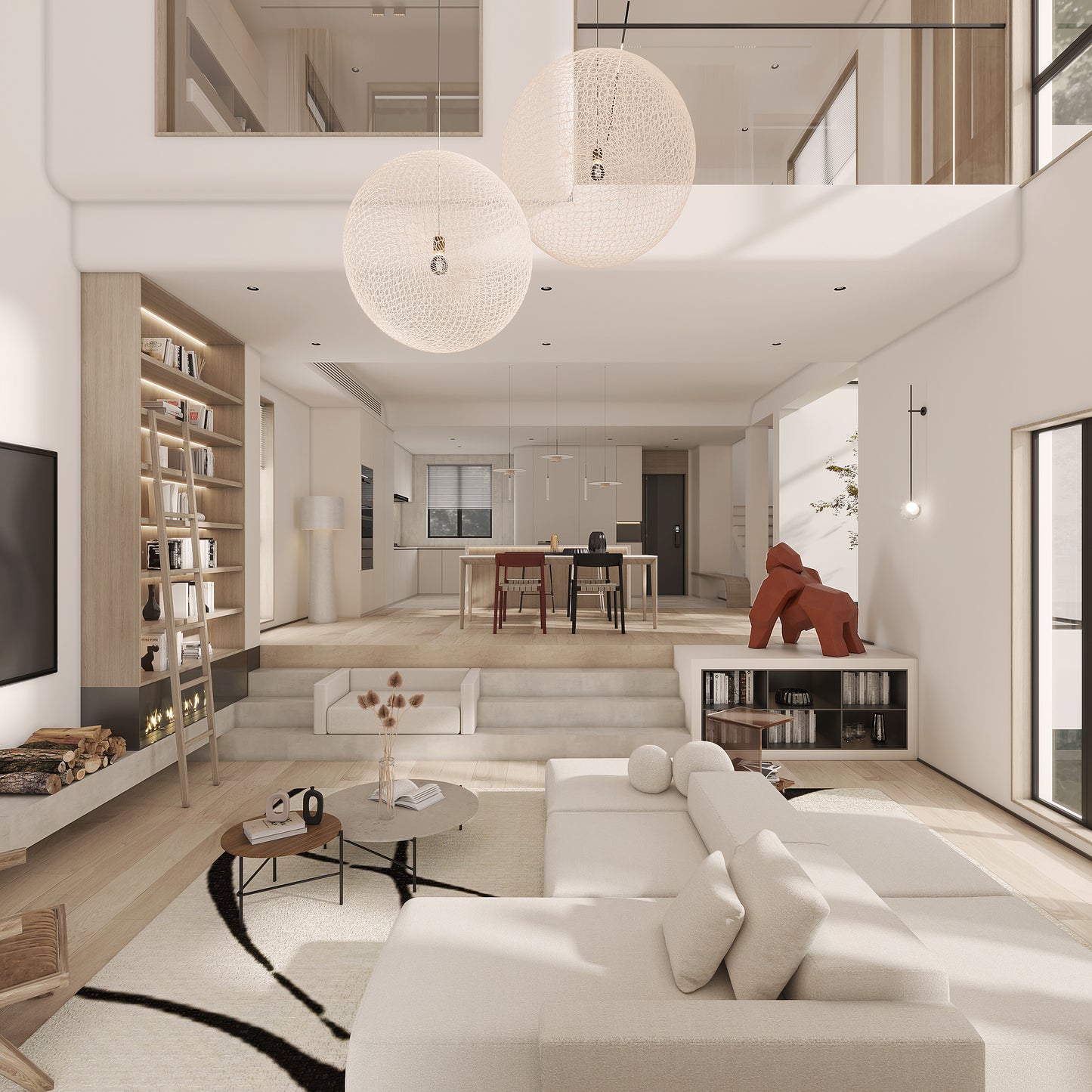(2000-2800 Sq.ft)House 3D interior design
