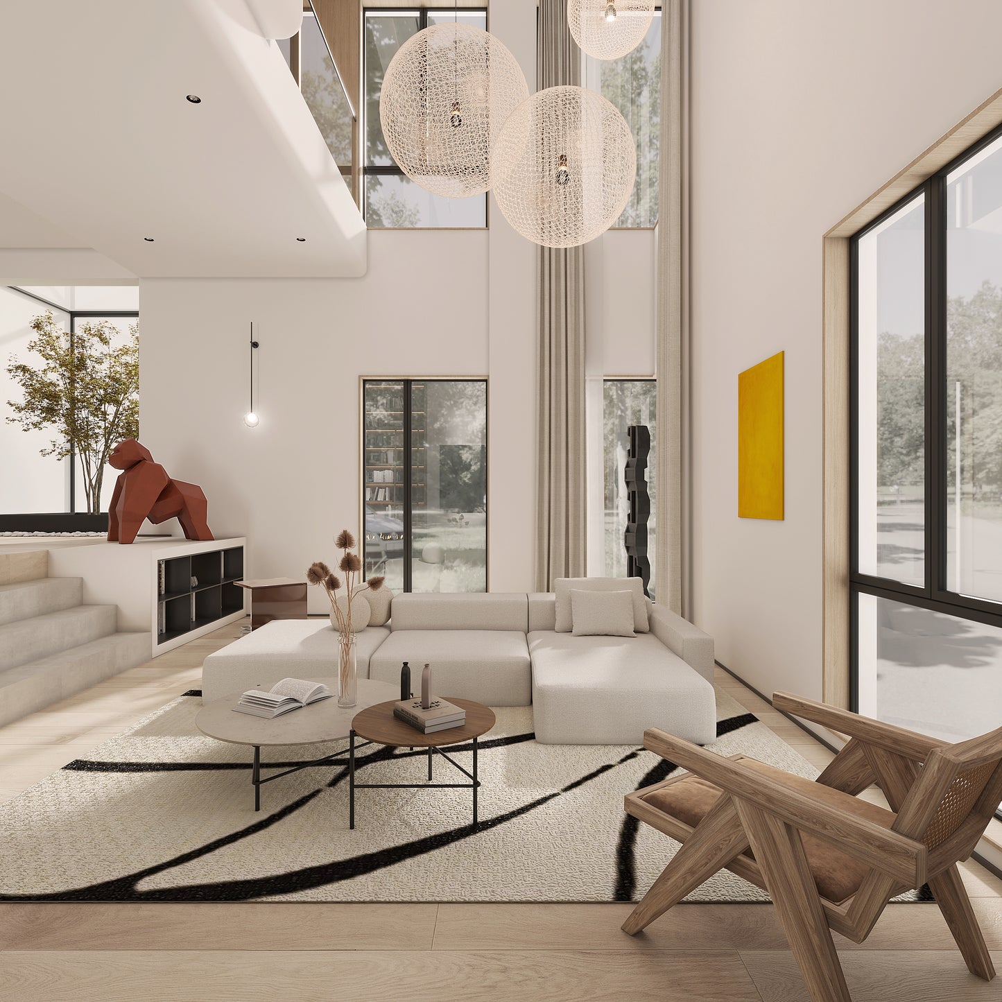 (2000-2800 Sq.ft)House 3D interior design