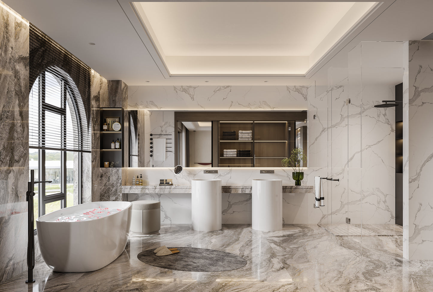 （1200-1600Sq.ft）House 3D interior design