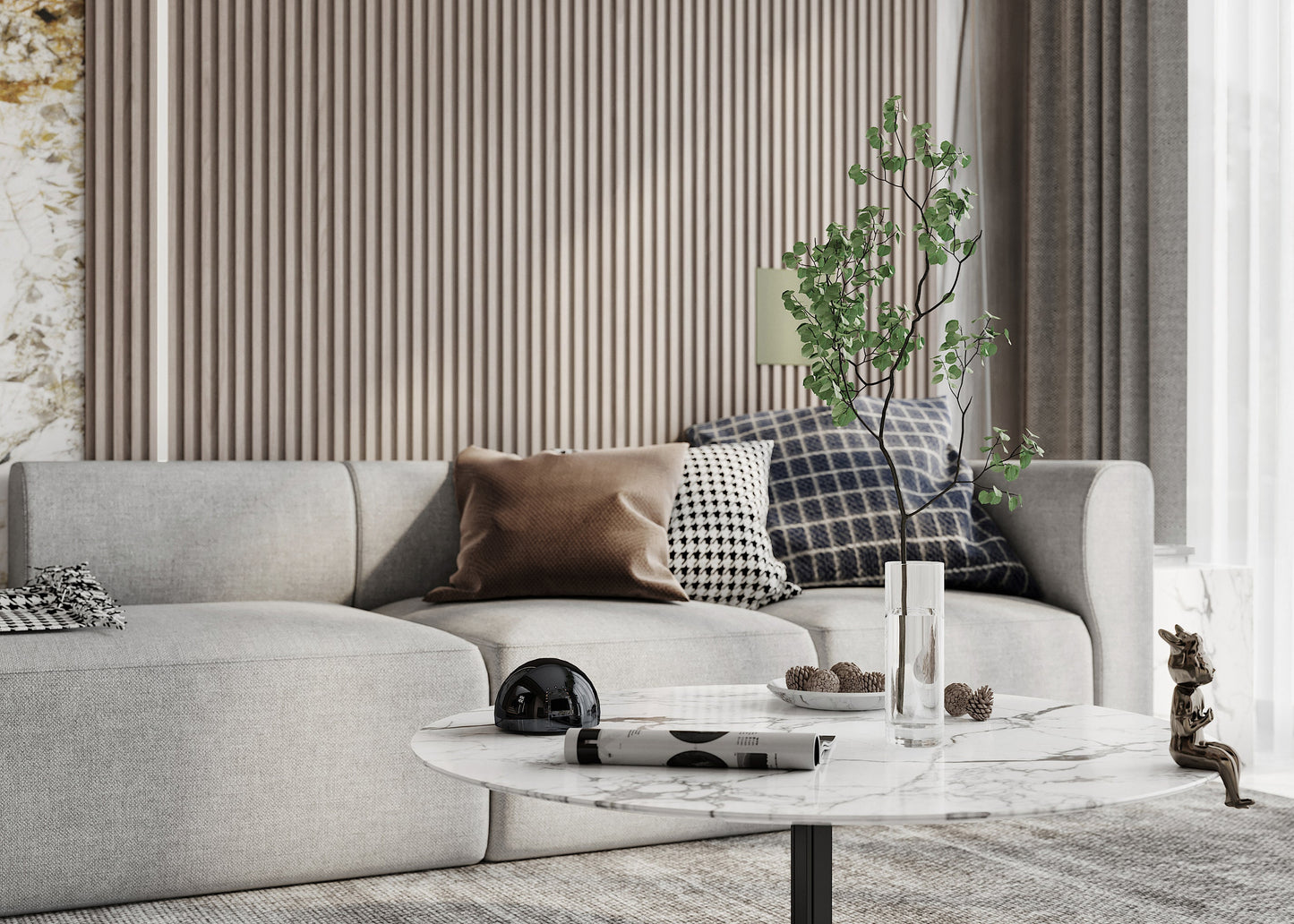 (2800-4000 Sq.ft) House 3D interior design