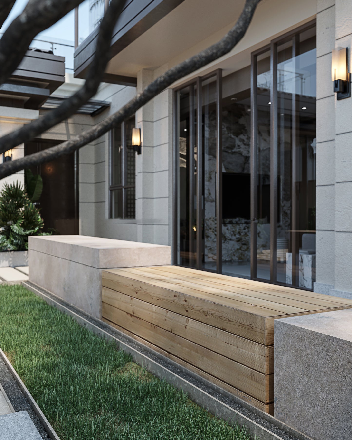 (2800-4000 Sq.ft) House 3D interior design
