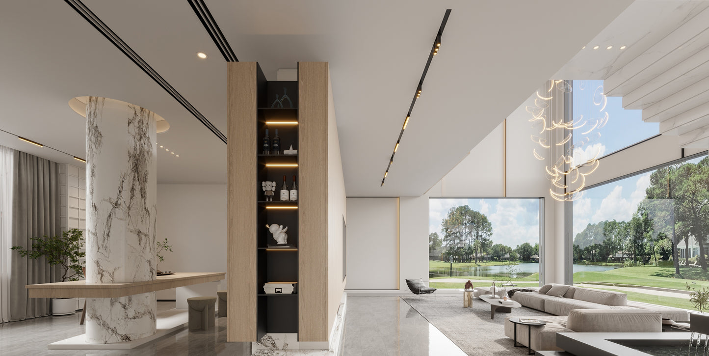 （1600-2000Sq.ft）House 3D interior design