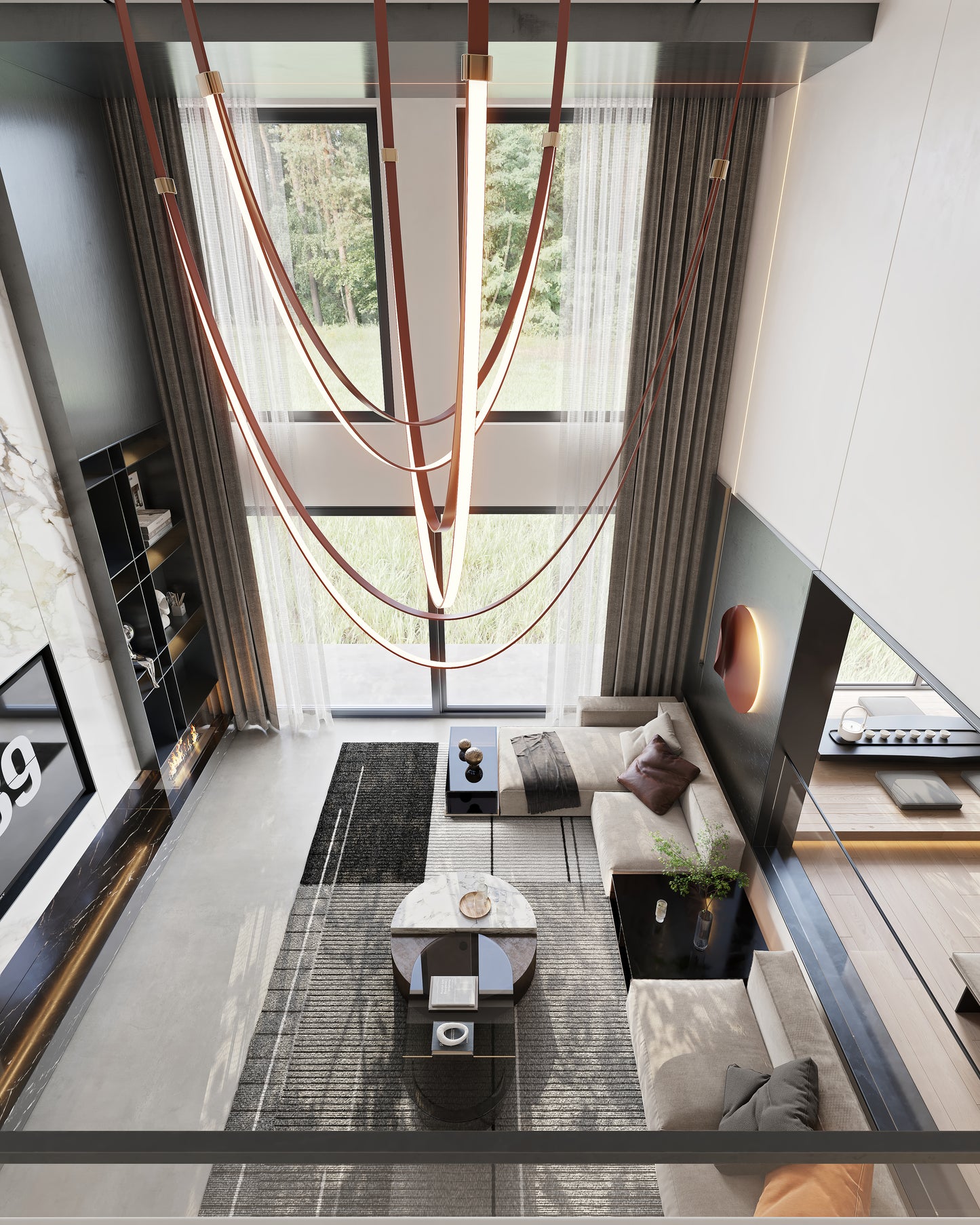 （1200-1600Sq.ft）House 3D interior design