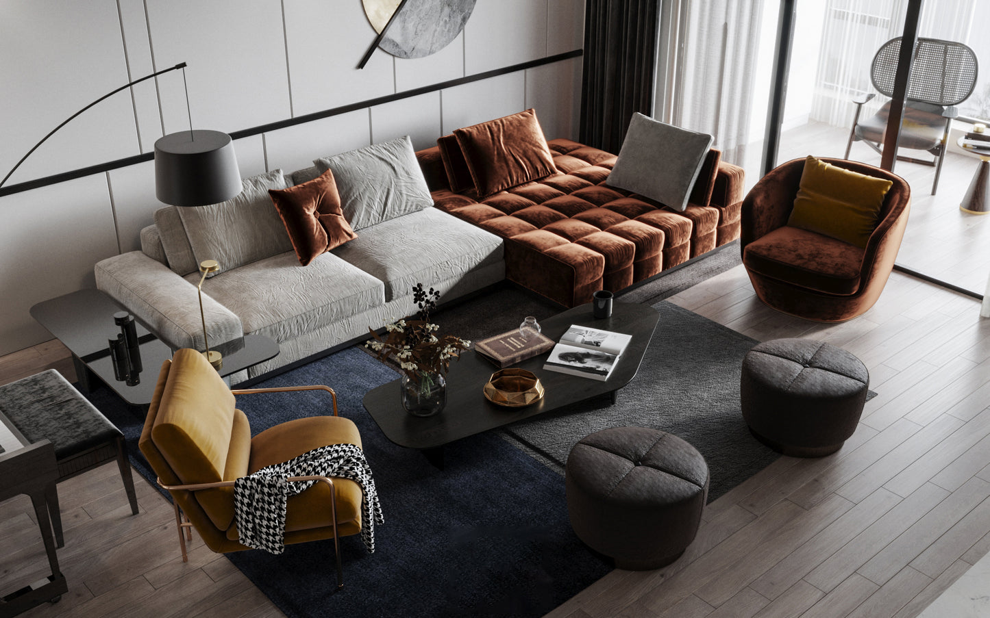 （600-1200Sq.ft）Apartment 3D Interior Design Service