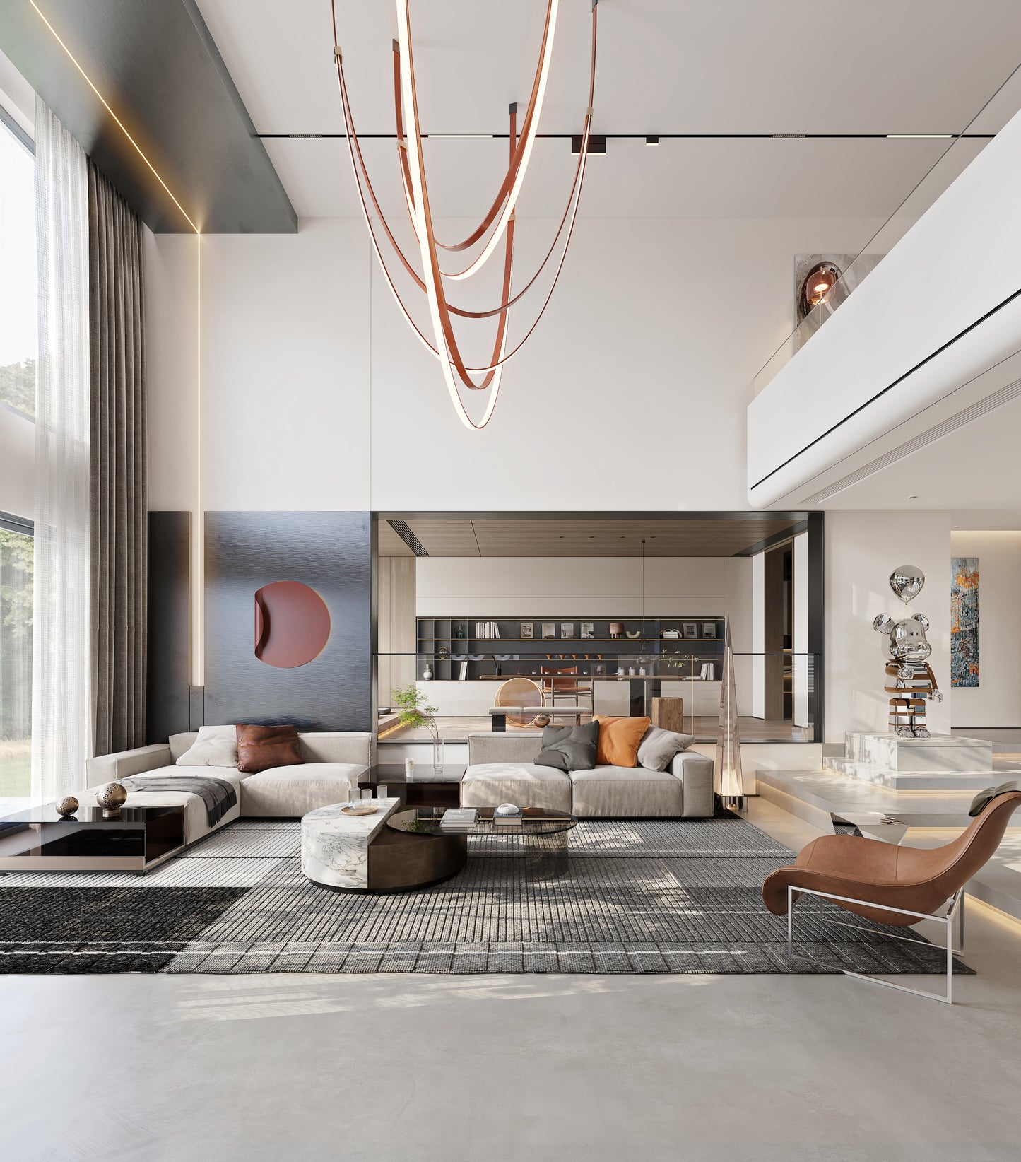 （1200-1600Sq.ft）House 3D interior design