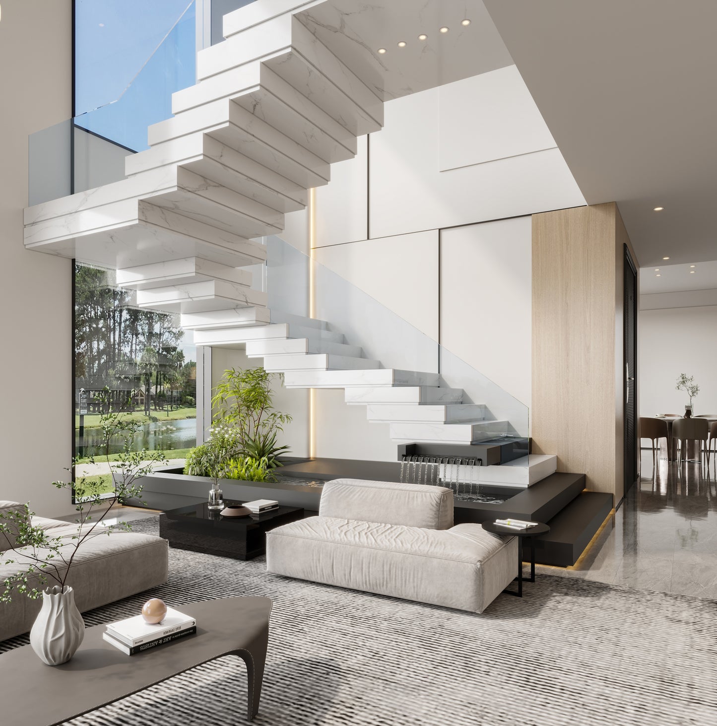（1600-2000Sq.ft）House 3D interior design
