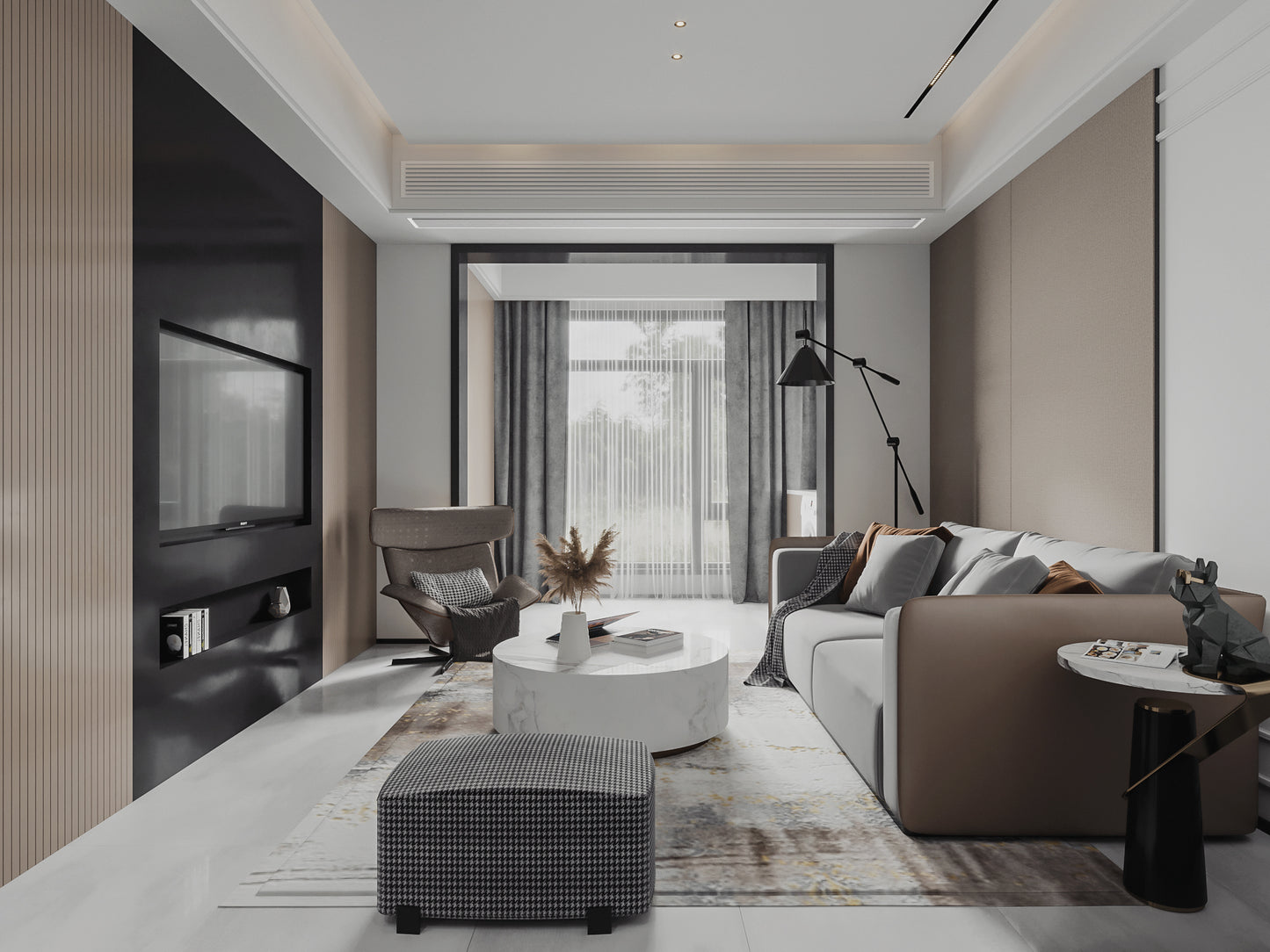 （1800-3000Sq.ft）Apartment 3D Interior Design Service