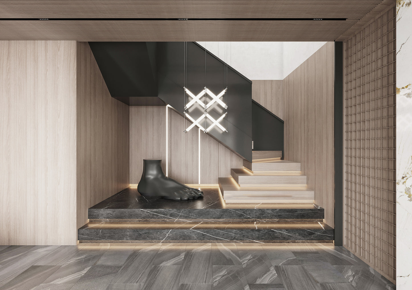 (2800-4000 Sq.ft) House 3D interior design
