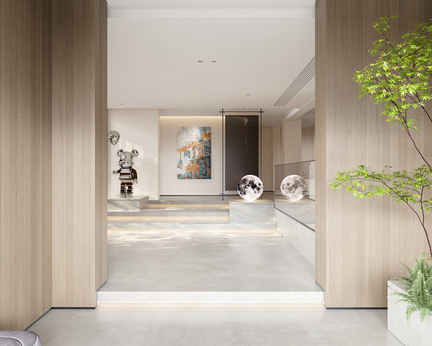 （1200-1600Sq.ft）House 3D interior design