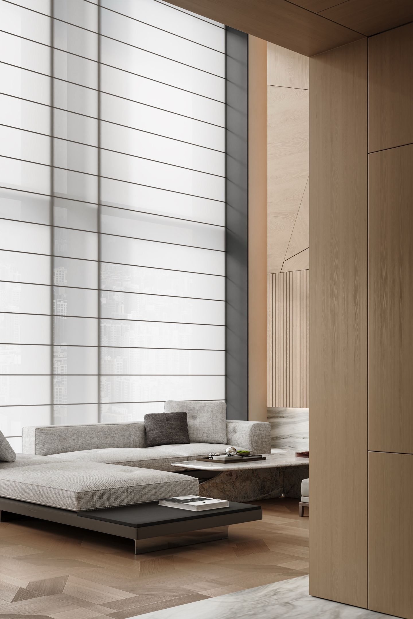 Double-Height Wood Villa preview 4