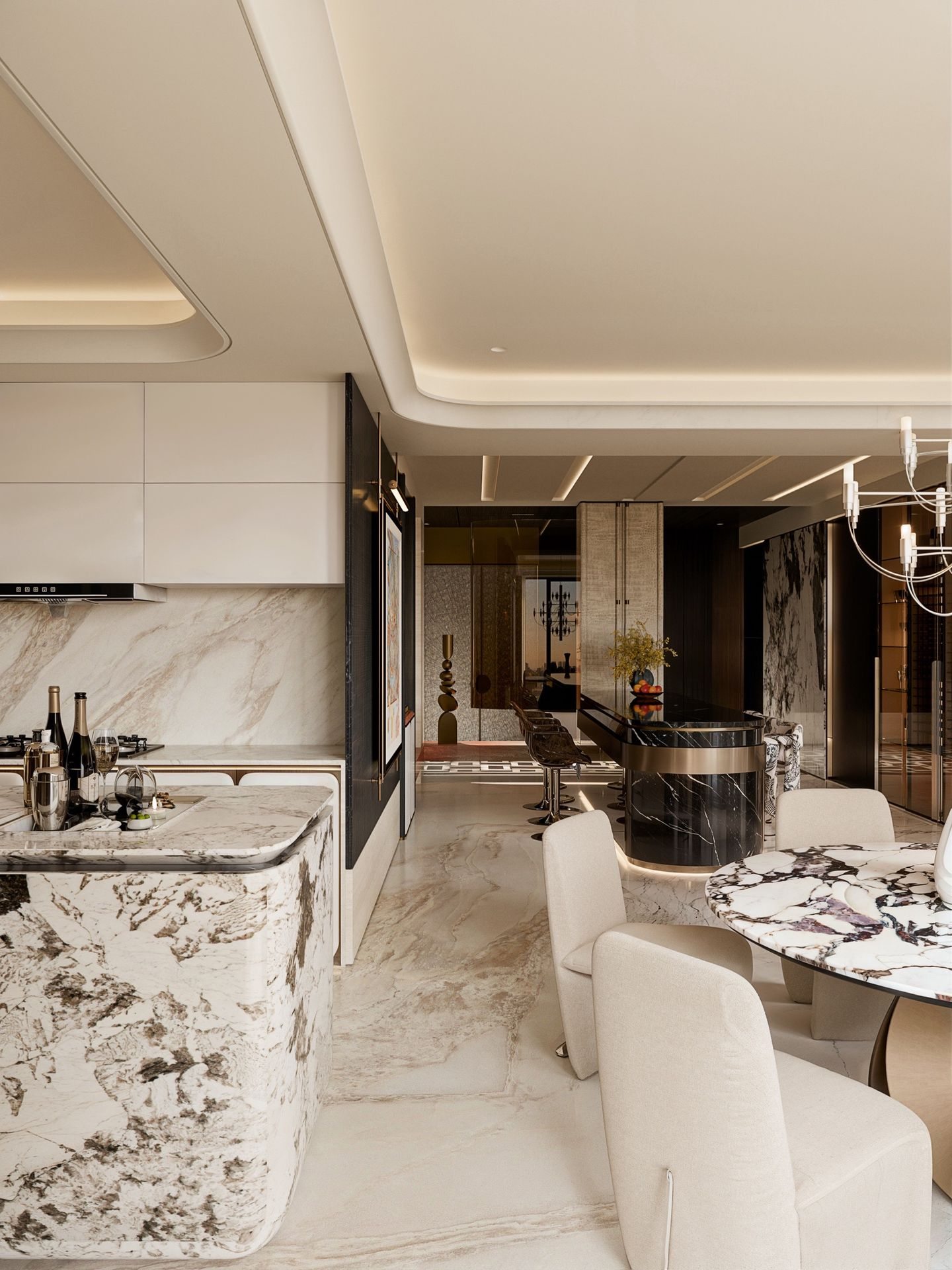 Luxury Apartment Kitchen and Dining view 12