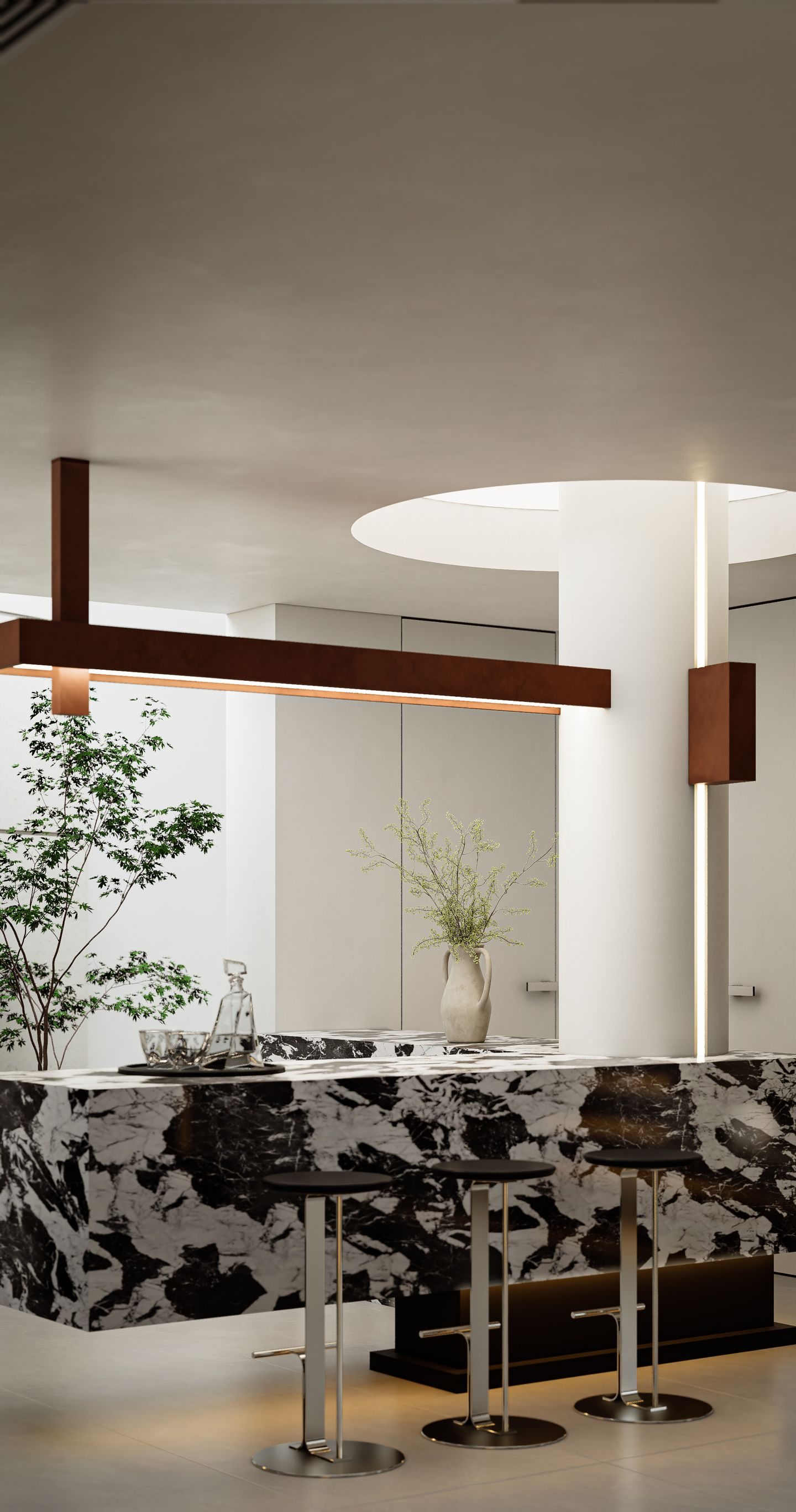 Modern Italian Open Plan view 8