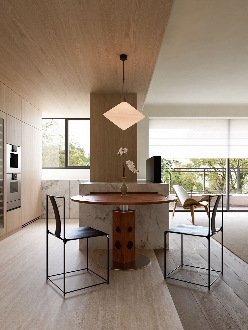 Warm Wood Apartment Interior preview 3