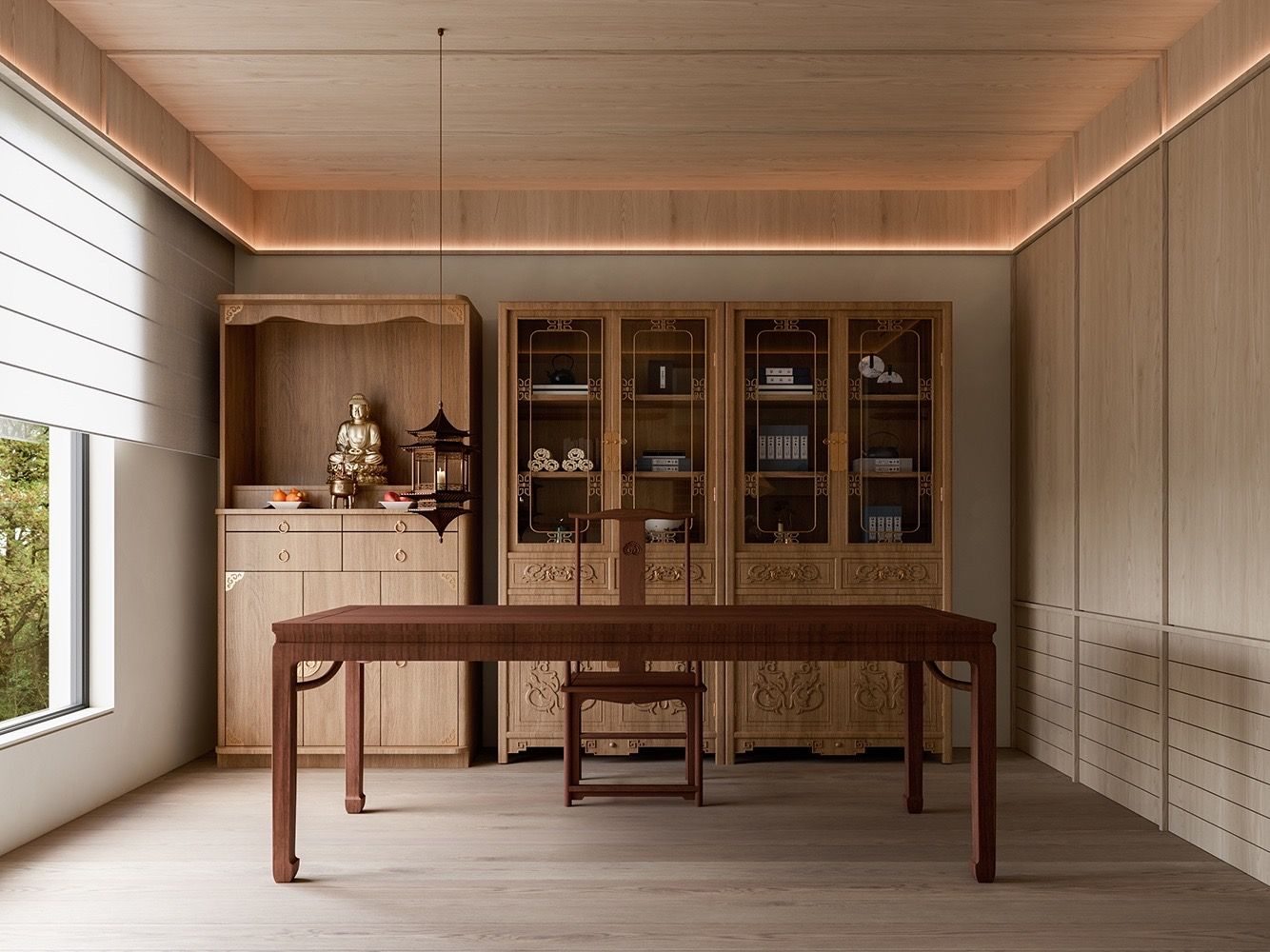 Warm Wood Apartment Interior منزل كامل Natural Minimal